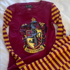 Harry Potter Gryffindor PJ SET Burgundy and Gold